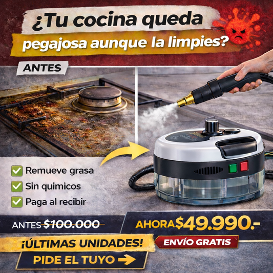 EasyWash®: Maquina Limpiadora a Vapor -  2500w 50% OFF